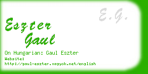 eszter gaul business card